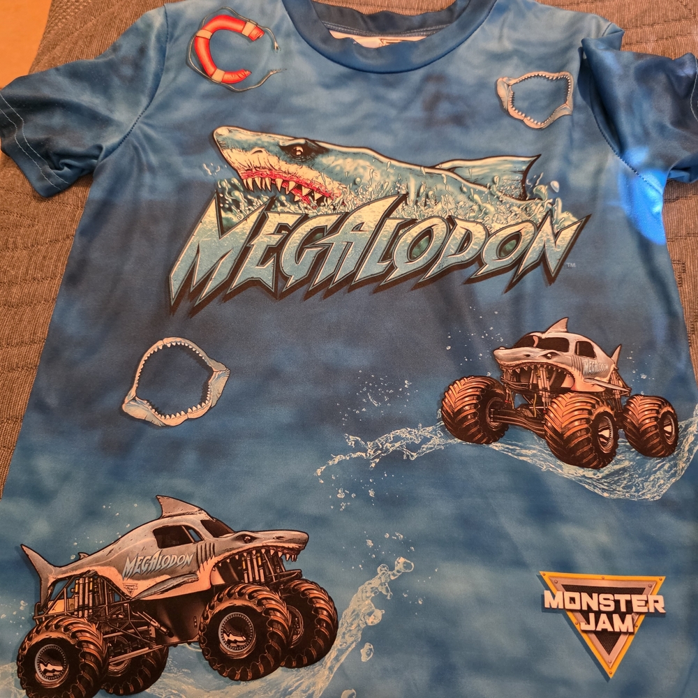 Megalodon Kids Blue T-Shirt